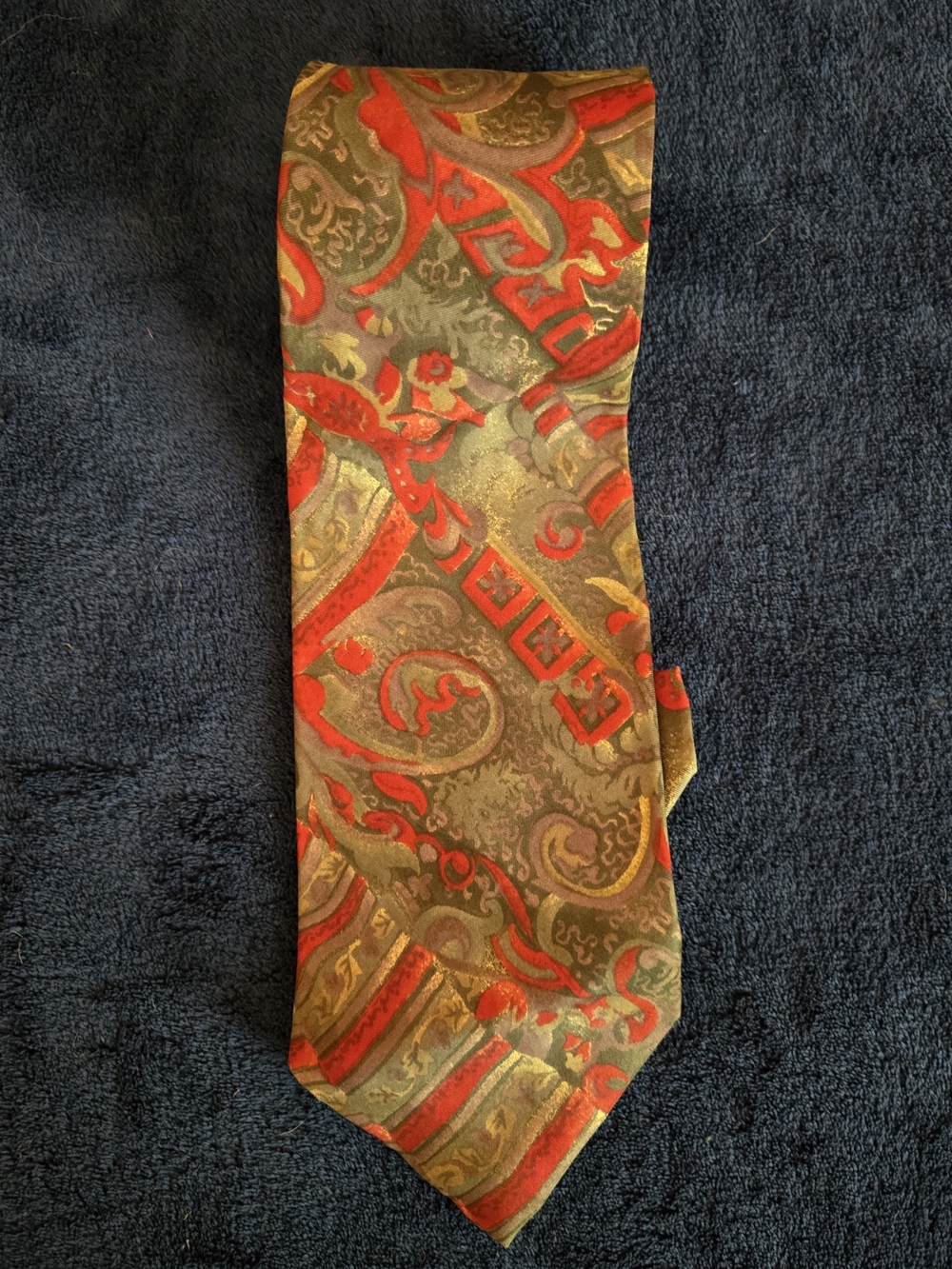 Vintage Geoffrey Beene Paisley Silk Tie